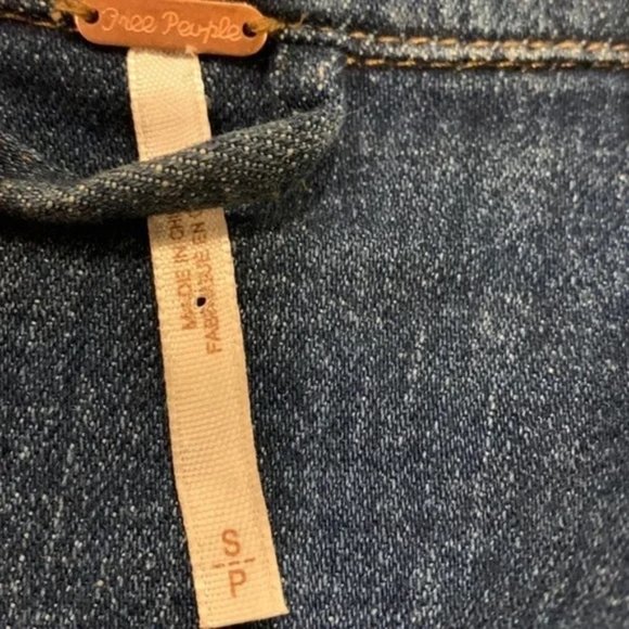 Free People Denim Military Band Jacket - Picture 7 of 7